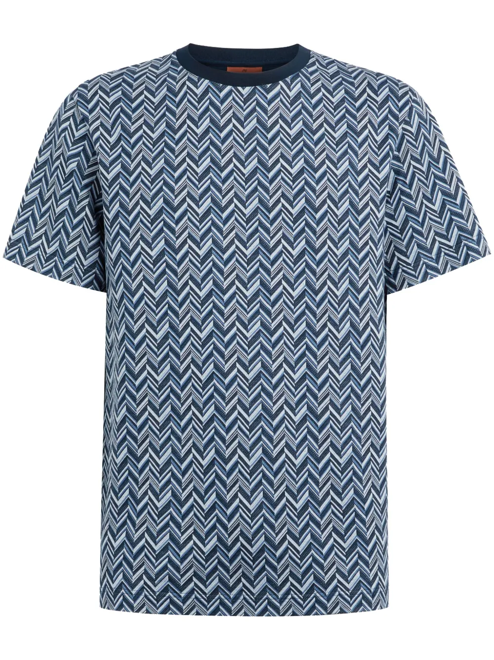 Missoni zigzag T-shirt - Blu