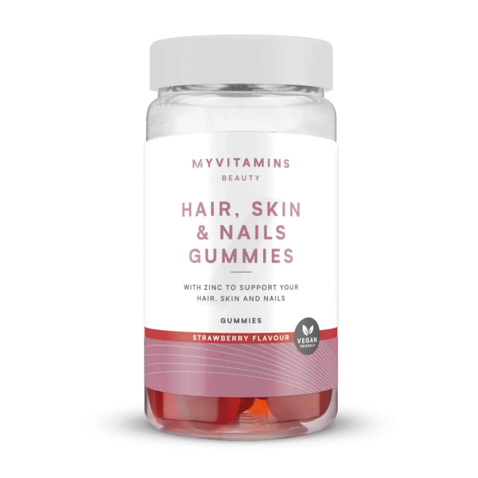 Myvitamins Hair Skin and Nails Gummies - 60Gummies - Fragola (vegane)