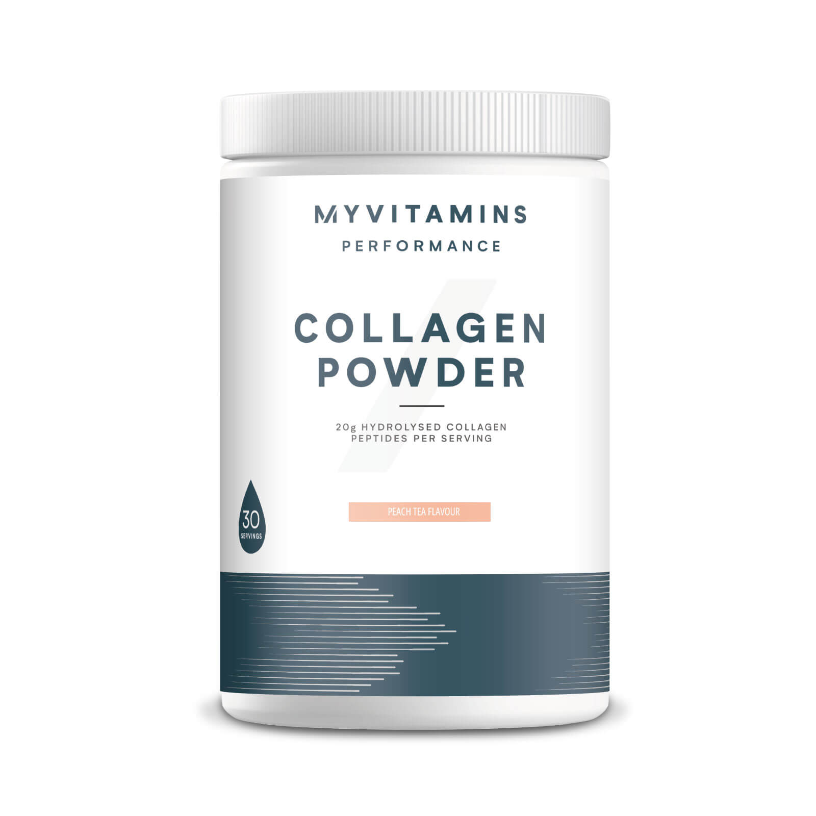 Myvitamins Collagen Powder Tub (WE) - 30porzioni - Tè alla pesca