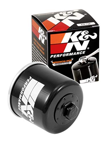 K&N Filtro Olio Per Motociclette: Progettato Per L'Uso Con Oli Sintetici O Convenzionali. Per Suzuki, Aprilia, Kymco, Arctic Cat, Cagiva, Kawasaki, Sa