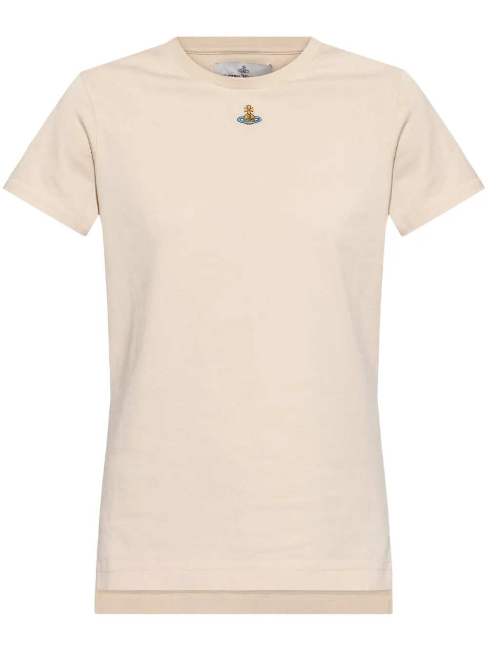 Vivienne Westwood Orb-embroidered T-shirt - Toni neutri