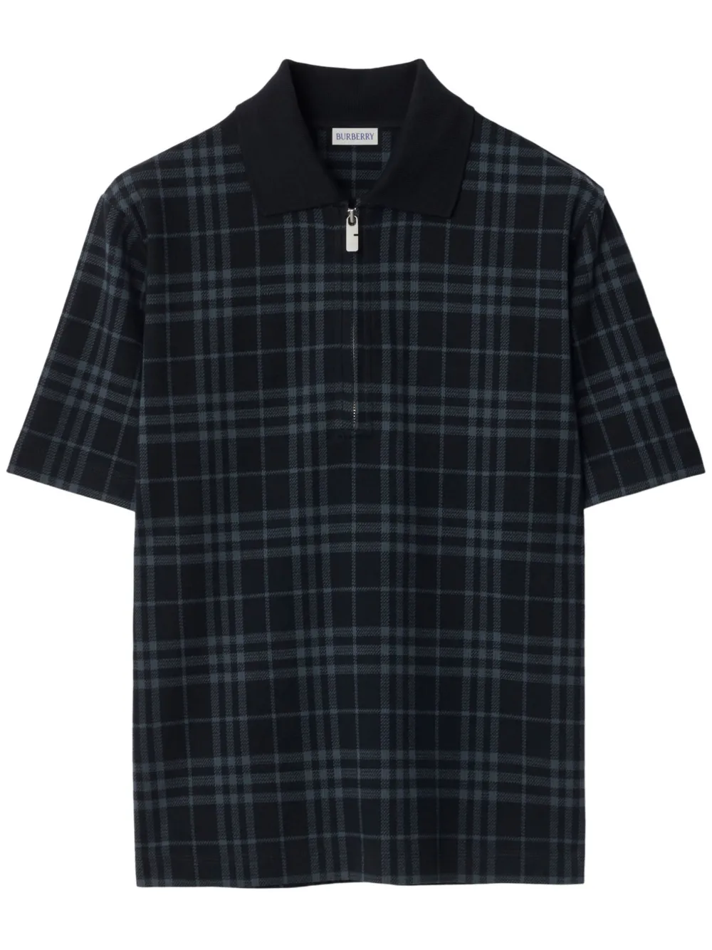 Burberry checked polo shirt - Nero