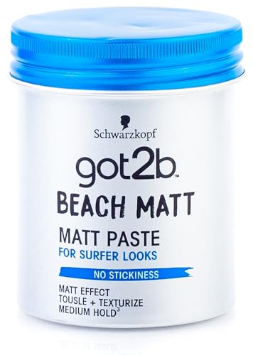 Schwarzkopf Got2B Beach Matt Surfer Look - Pasta Opaca, Confezione Da 6