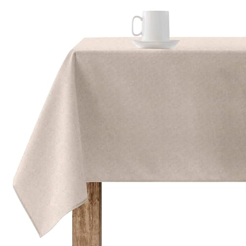 Belum | Tovaglia Resinata Antimacchia Xl Dimensioni: 100 X 250 Modello: Tinta Unita Lino 101, Tovaglia Xl Tessuto 100% Cotone Resinato Antimacchia (Ta