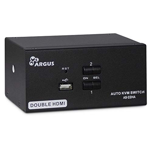 Inter-Tech As-22Ha Hdmi Switch Per Keyboard-Video-Mouse (Kvm) Nero