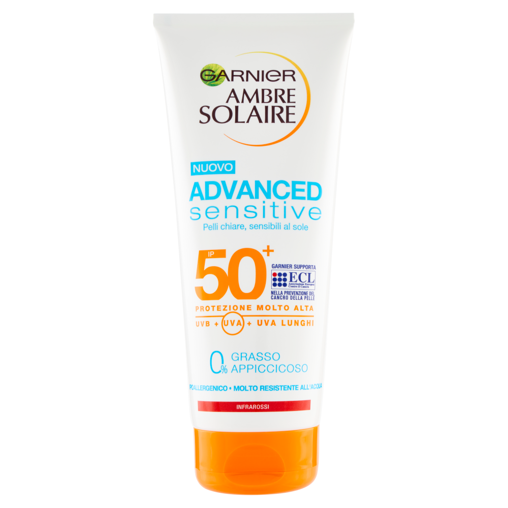 Ambre Solaire Crema Protezione Solare Advanced Sensitive Spf 50+ - -