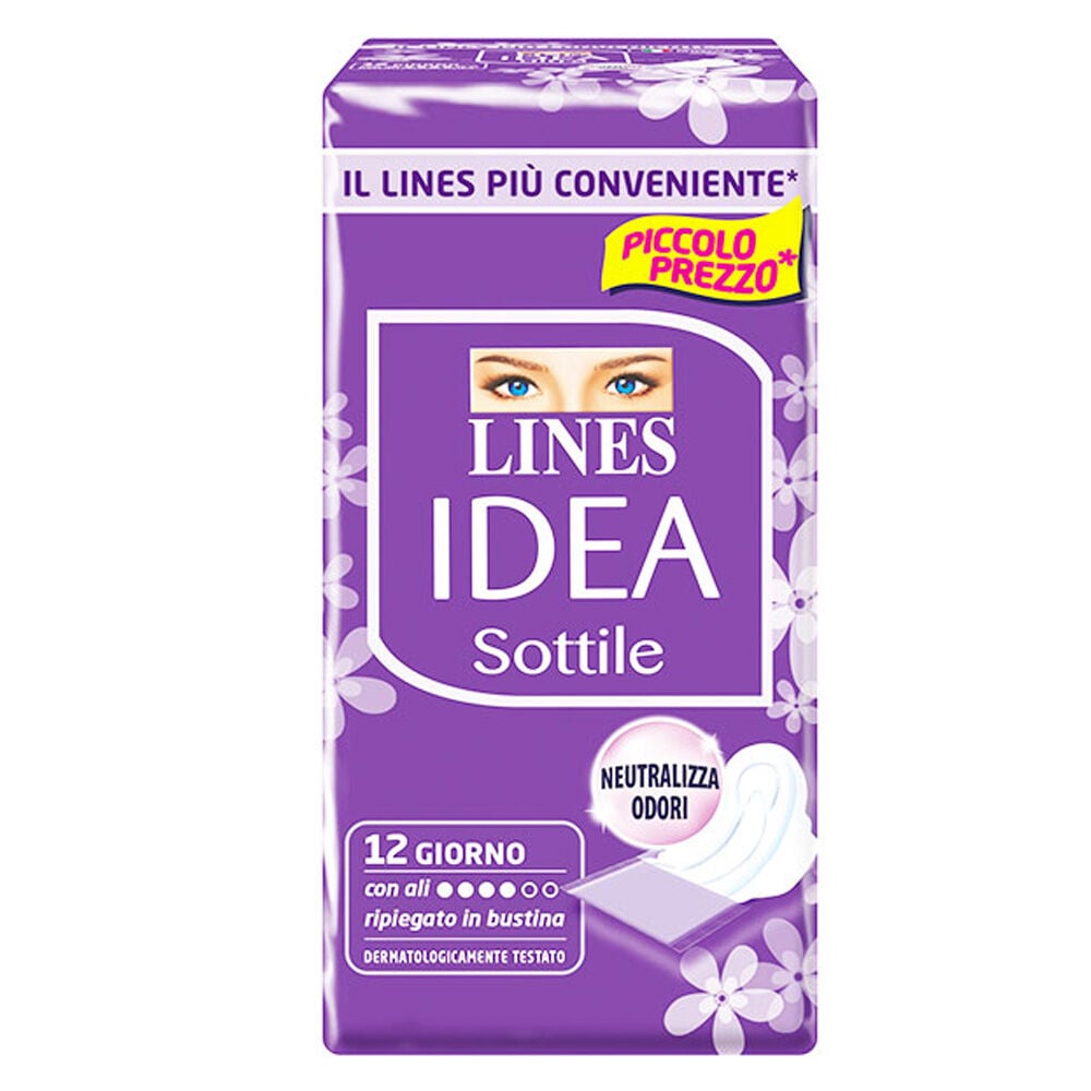 Lines Idea Sottile Giorno con Ali 12 Assorbenti - -