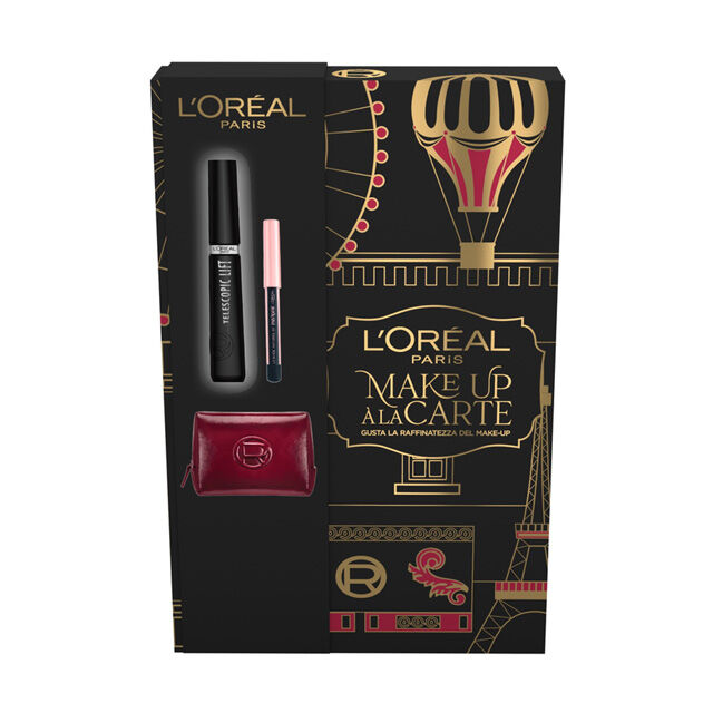 L'Oréal Paris Kit Mascara Telescopic Lift con Matita Occhi - -