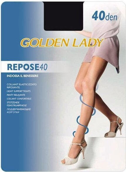 Golden Lady Repose 40 Denari Nero Taglia 5 - -