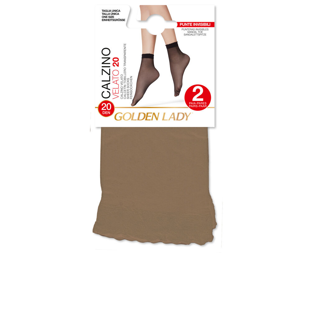 Golden Lady Calzino Velato 20 Denari 5L 2 Paia Melon - -