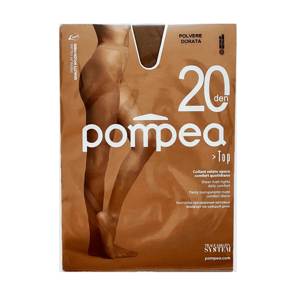 Pompea Collant 20 Den XL Polvere Dorata - -