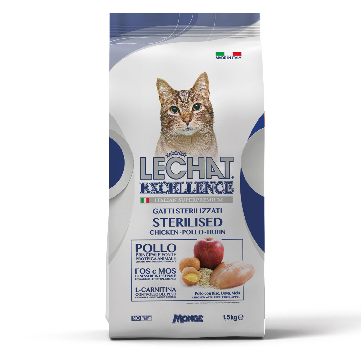 LeChat Excellence Sterilised Pollo 1,5 kg - -