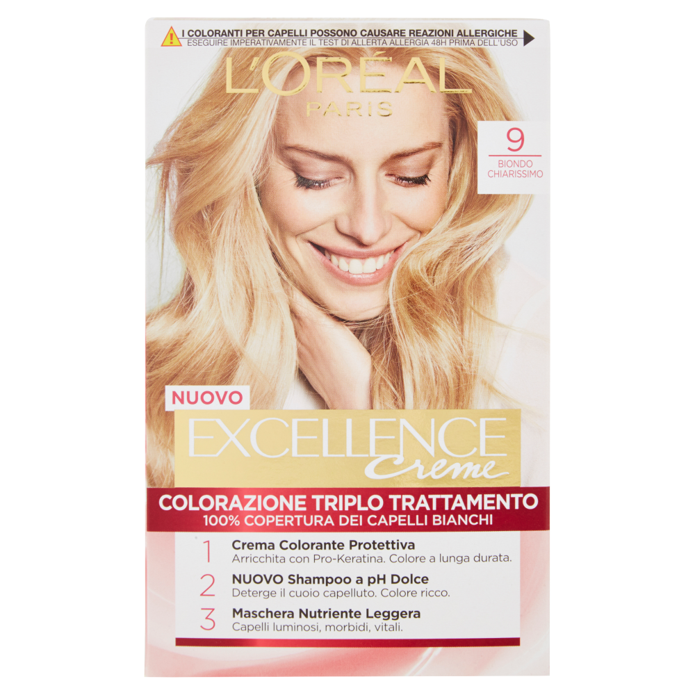 Excellence Crema Colorante Biondo Chiarissimo N.9 - -
