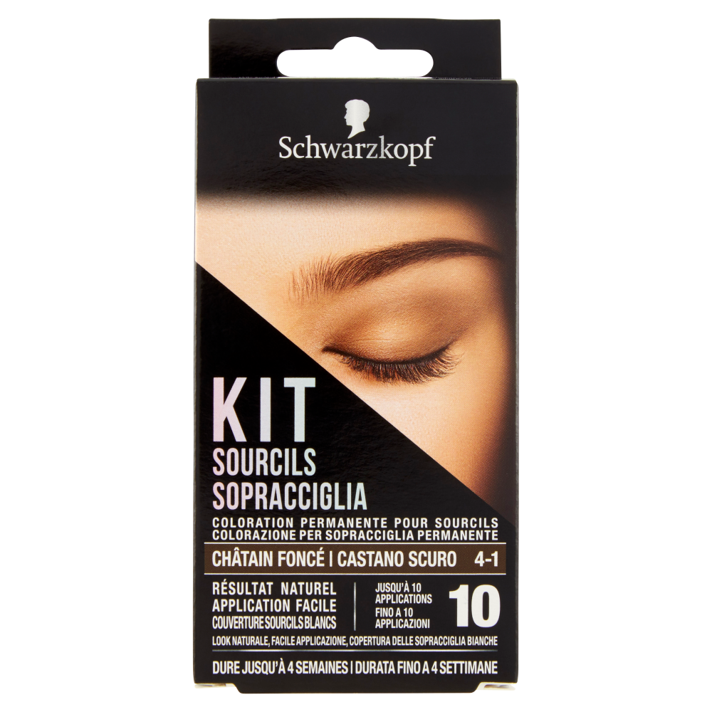 Schwarzkopf Kit Sopracciglia Castano Scuro 10 ml - -