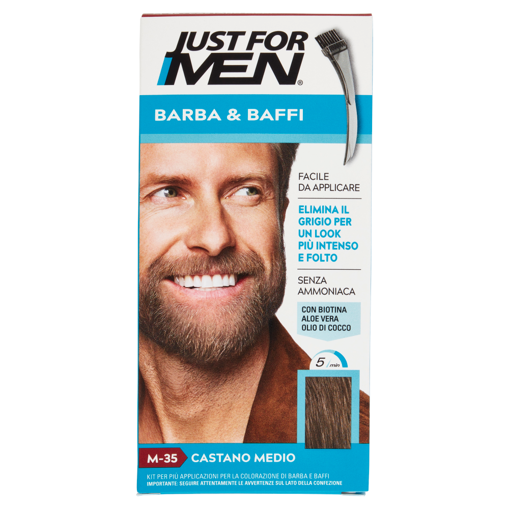 Just For Men Barba & Baffi M-35 Castano Medio - -