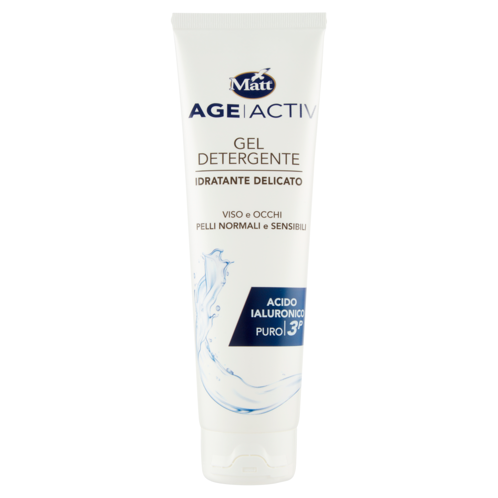 Matt Age Activ Acido Ialuronico Puro 3P Gel Detergente Idratante Delicato 150 ml - -