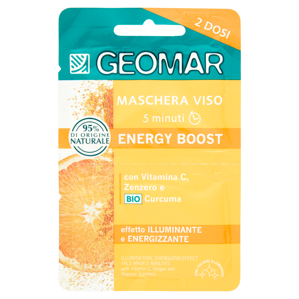 Geomar Maschera Viso Energy Boost 2 Dosi - -