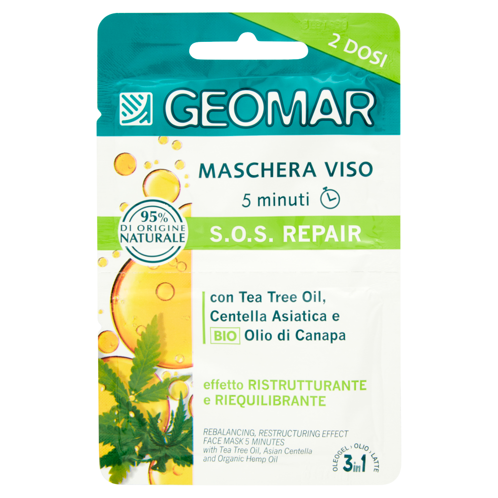 Geomar Maschera Viso S.O.S. Repair 2 Dosi - -