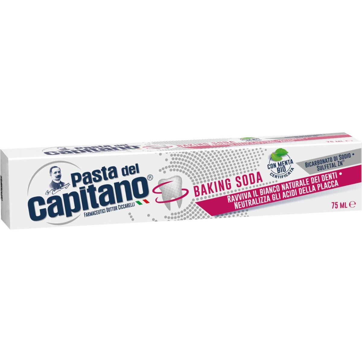 Pasta del Capitano Baking Soda Dentifircio 75ml - -