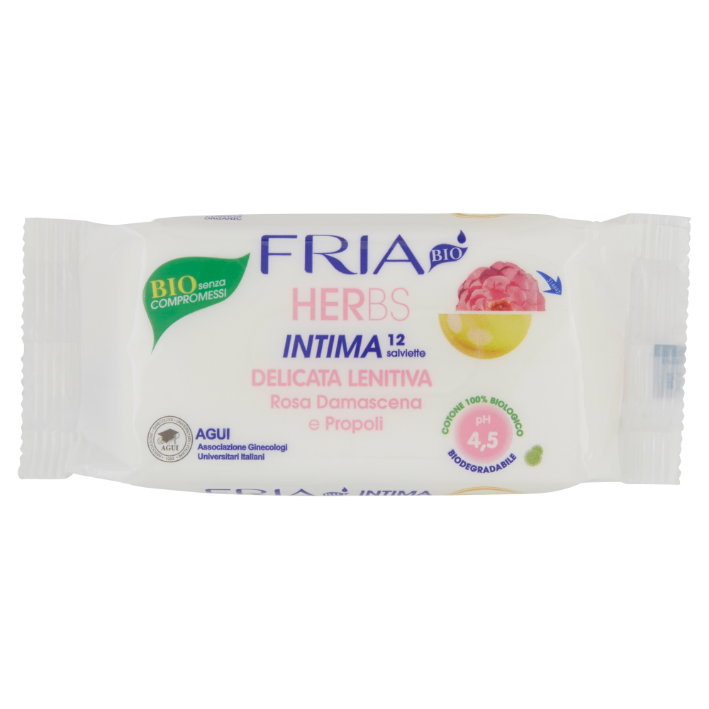 Fria Bio Herbs Intima Delicata Lenitiva 12 Salviette - -