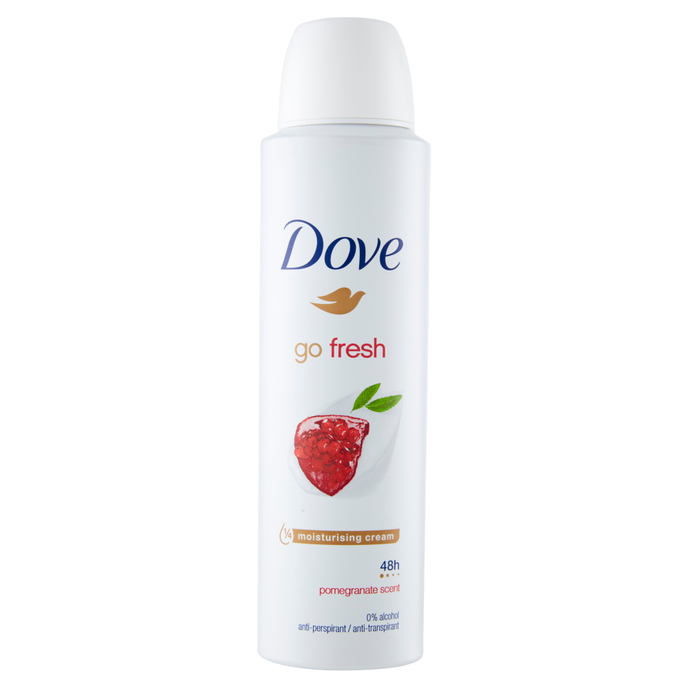 Dove Go Fresh Deodorante Spray Melograno e Erba Cedrina 150 ml - -