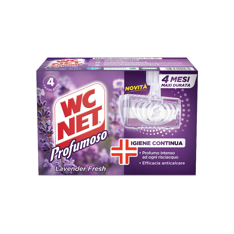 Wc Net Tavoletta Lavender Fresh 4 Pezzi - -