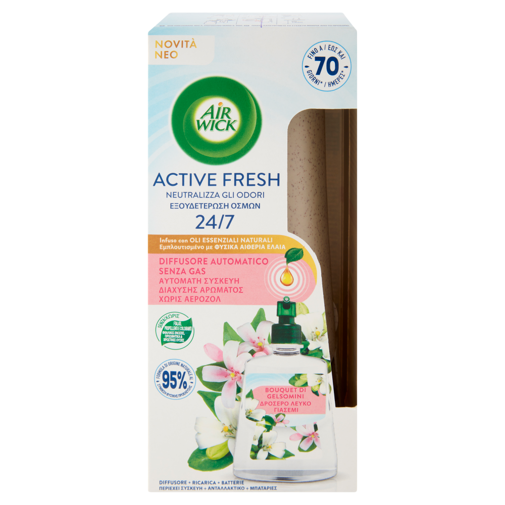 Air Wick Active Fresh Diffusore Automatico Bouquet di Gelsomini 228 ml - -