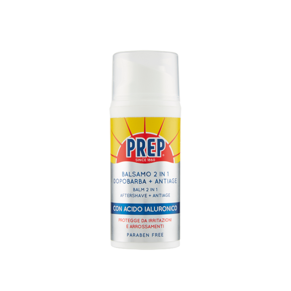 Prep Balsamo 2 in 1 Dopobarba + Antiage con Acido Ialuronico 80 ml - -