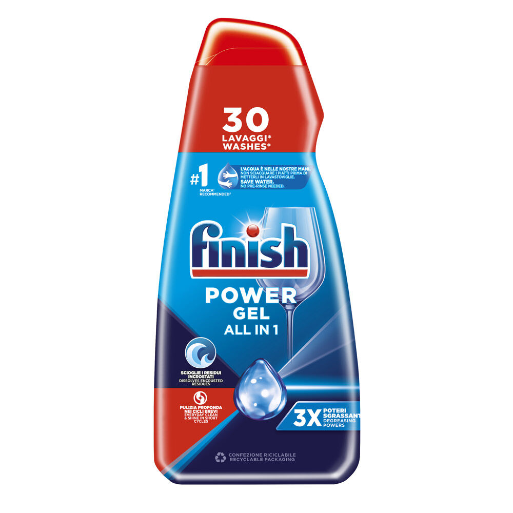 Finish Power Gel Fresh Gel Lavastoviglie 30 Lavaggi - -