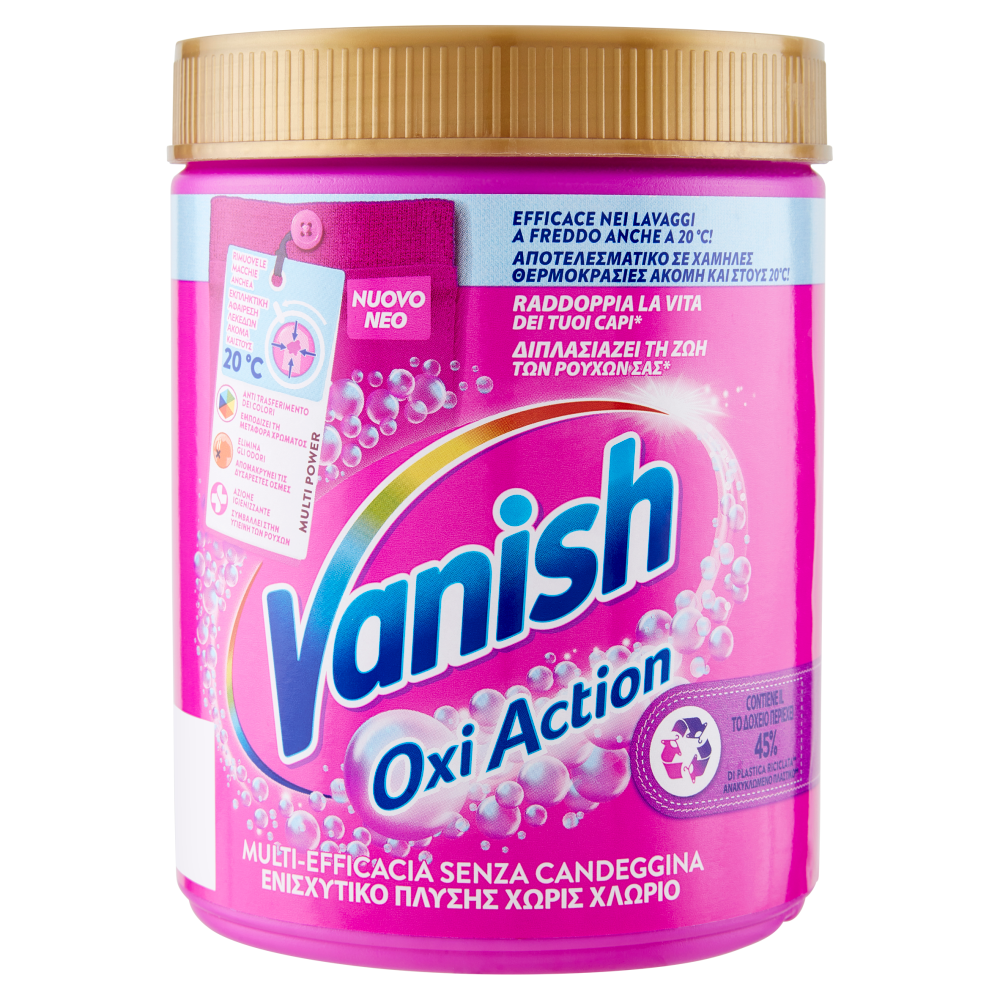 Vanish Oxi Action Polvere Rosa Smacchiatore 1 Kg - -