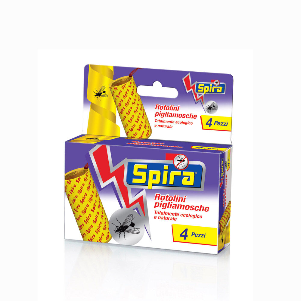 Spira Rotolini Pigliamosche 4 Pezzi - -