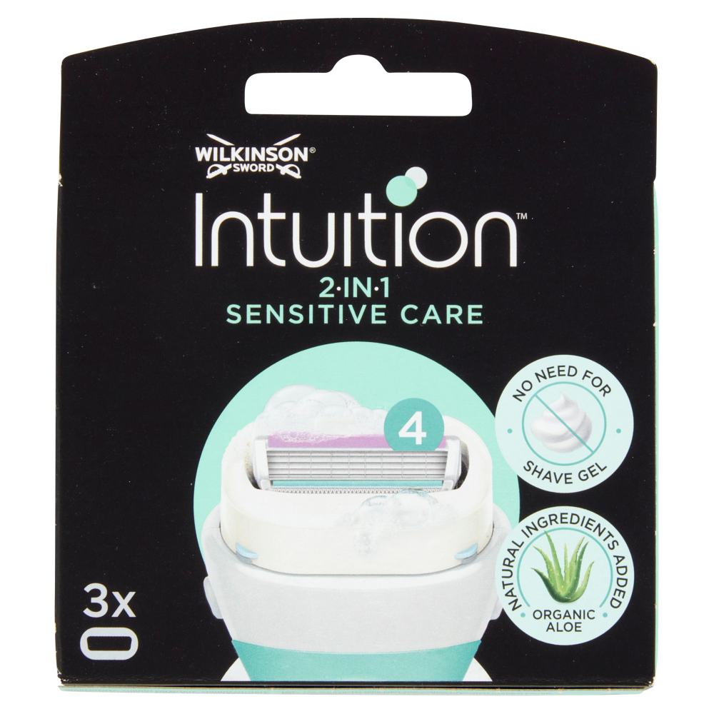 Wilkinson Sword Intuition 2in1 Sensitive Care Lame 3 Pezzi - -