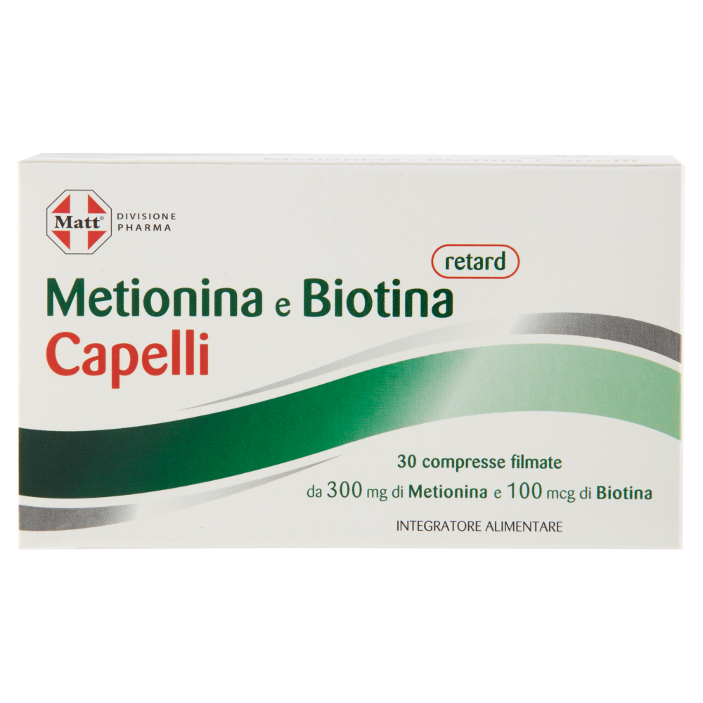 Matt Metionina e Biotina Retard Capelli 30 Compresse - -