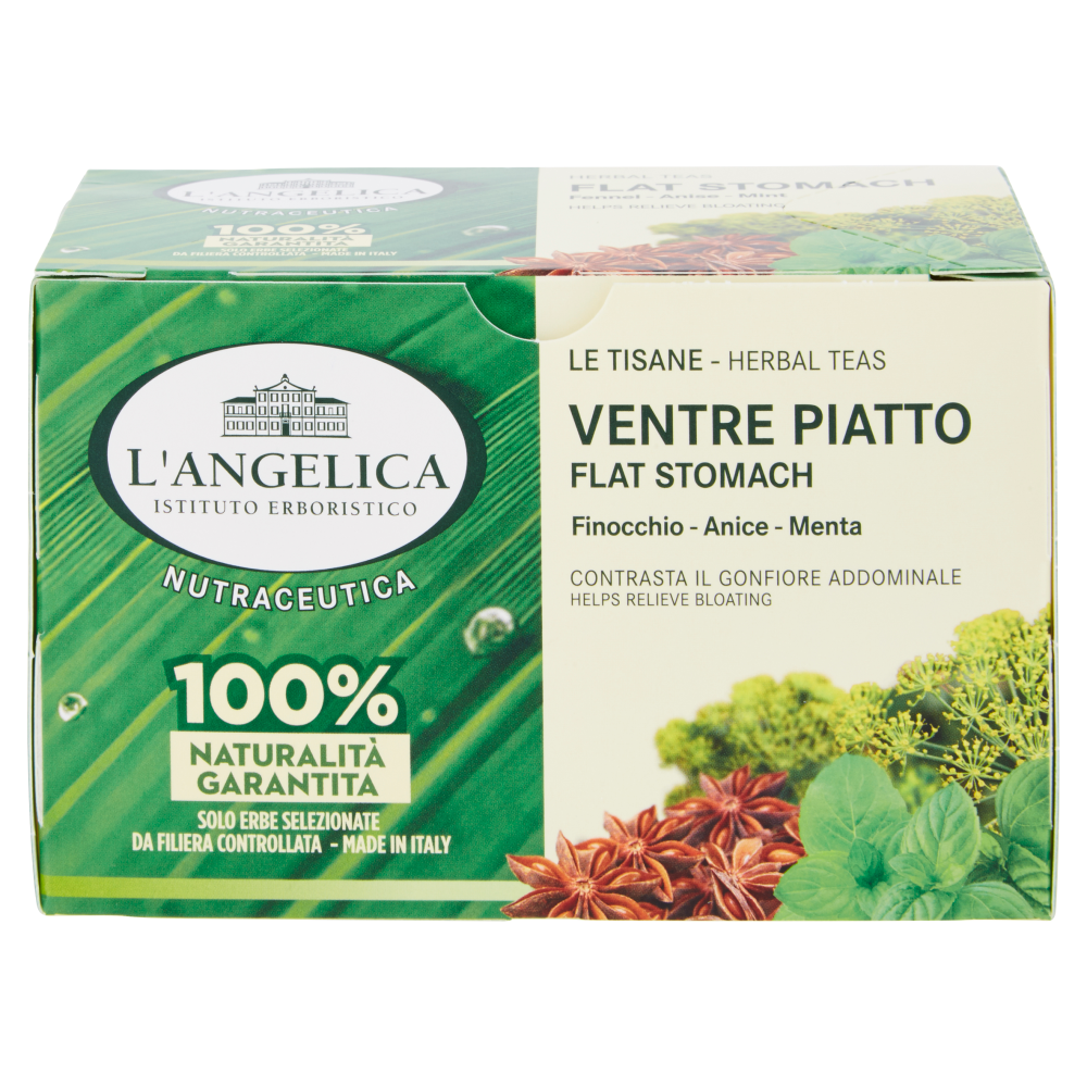 L'Angelica Nutraceutica le Tisane Ventre Piatto 20 Filtri 40 g - -