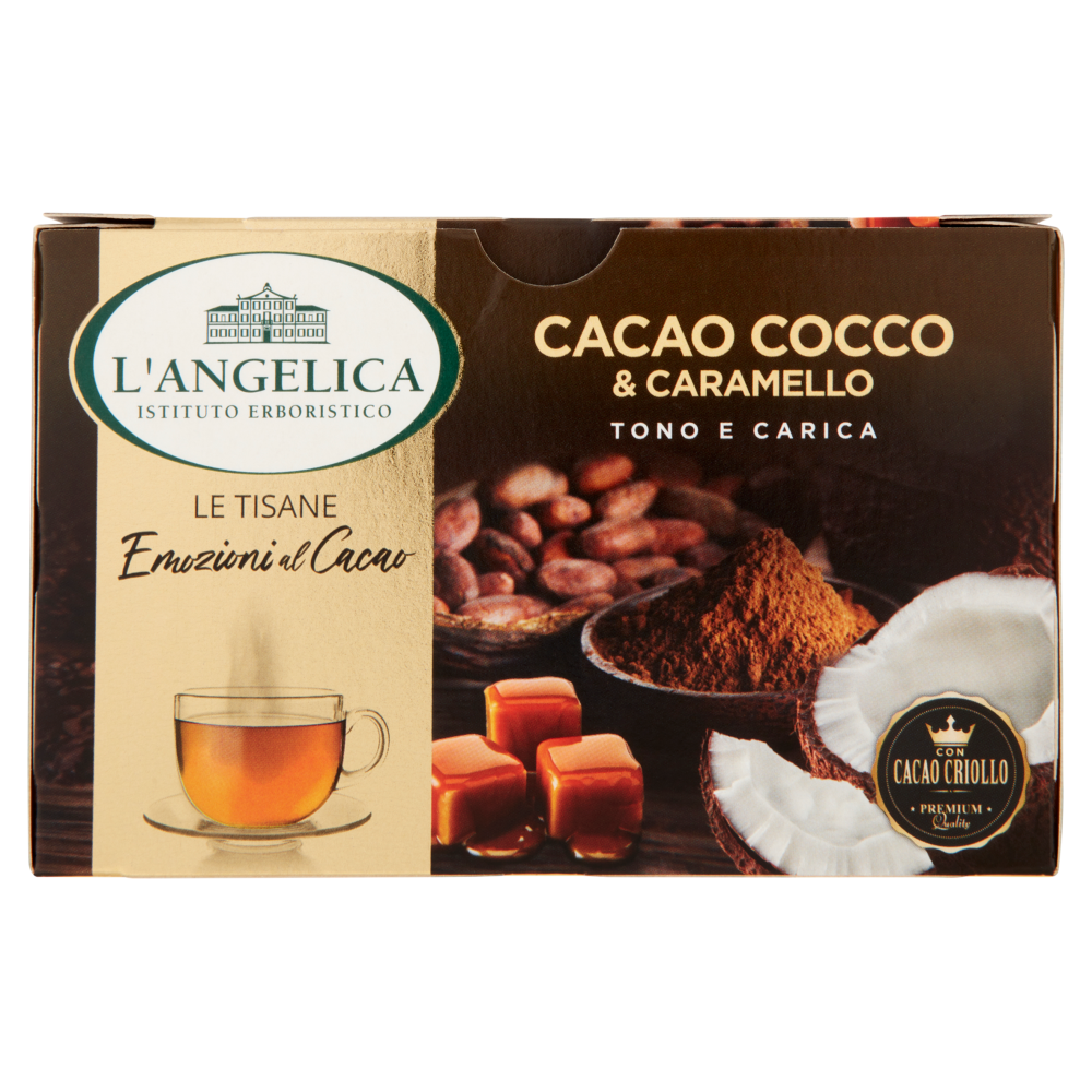 L'Angelica Le Tisane Emozioni al Cacao Cacao Cocco & Caramello 15 Filtri - -