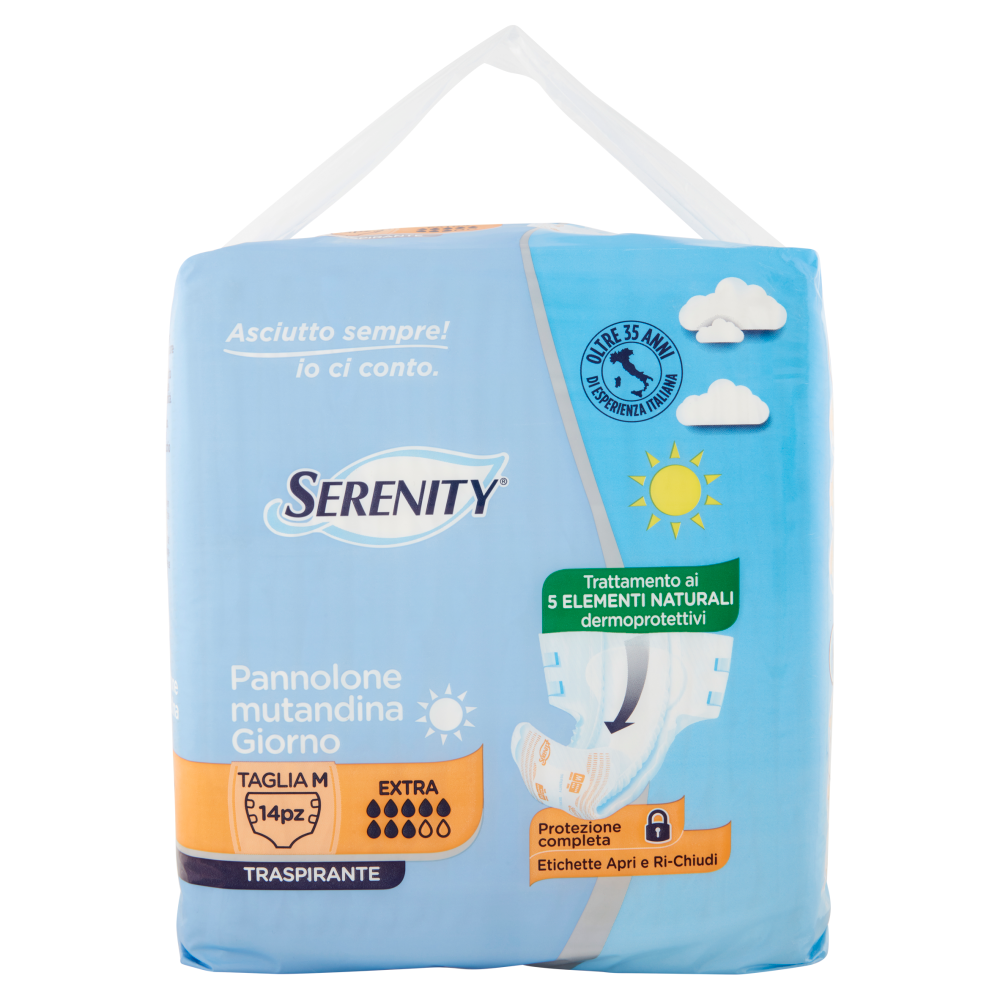 Serenity Pannolone Mutandina Giorno Extra Taglia M 14 Pezzi - -