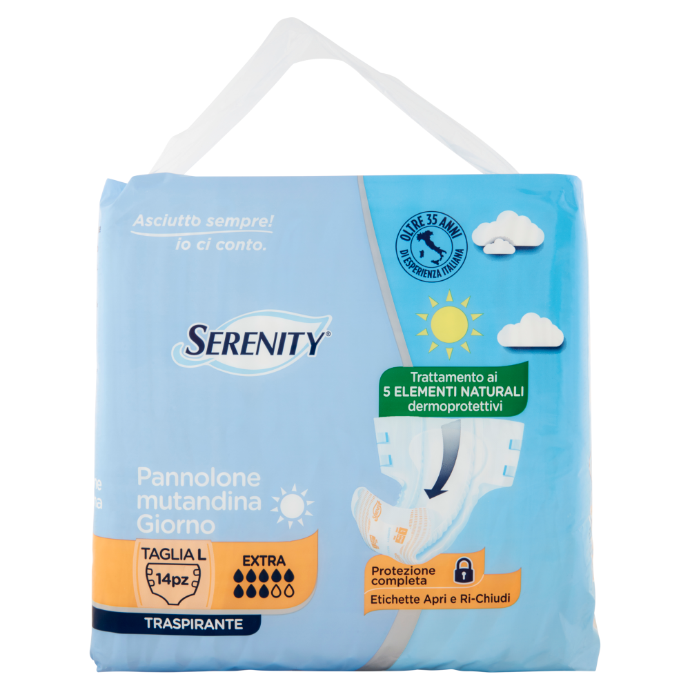 Serenity Pannolone Mutandina Giorno Extra Taglia L 14 Pezzi - -