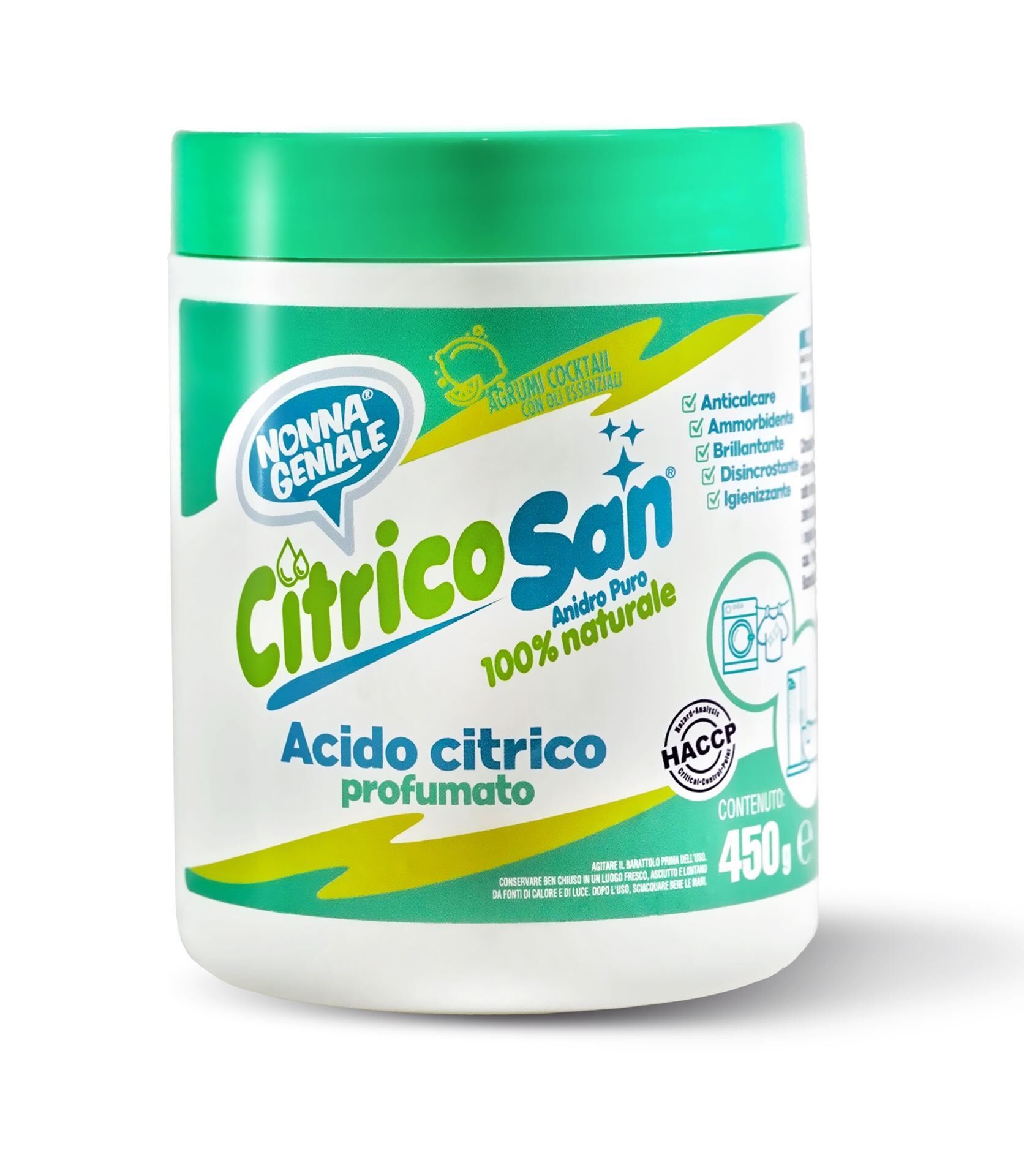 Nonna Geniale Acido Citrico Profumato Vaso 450g - -