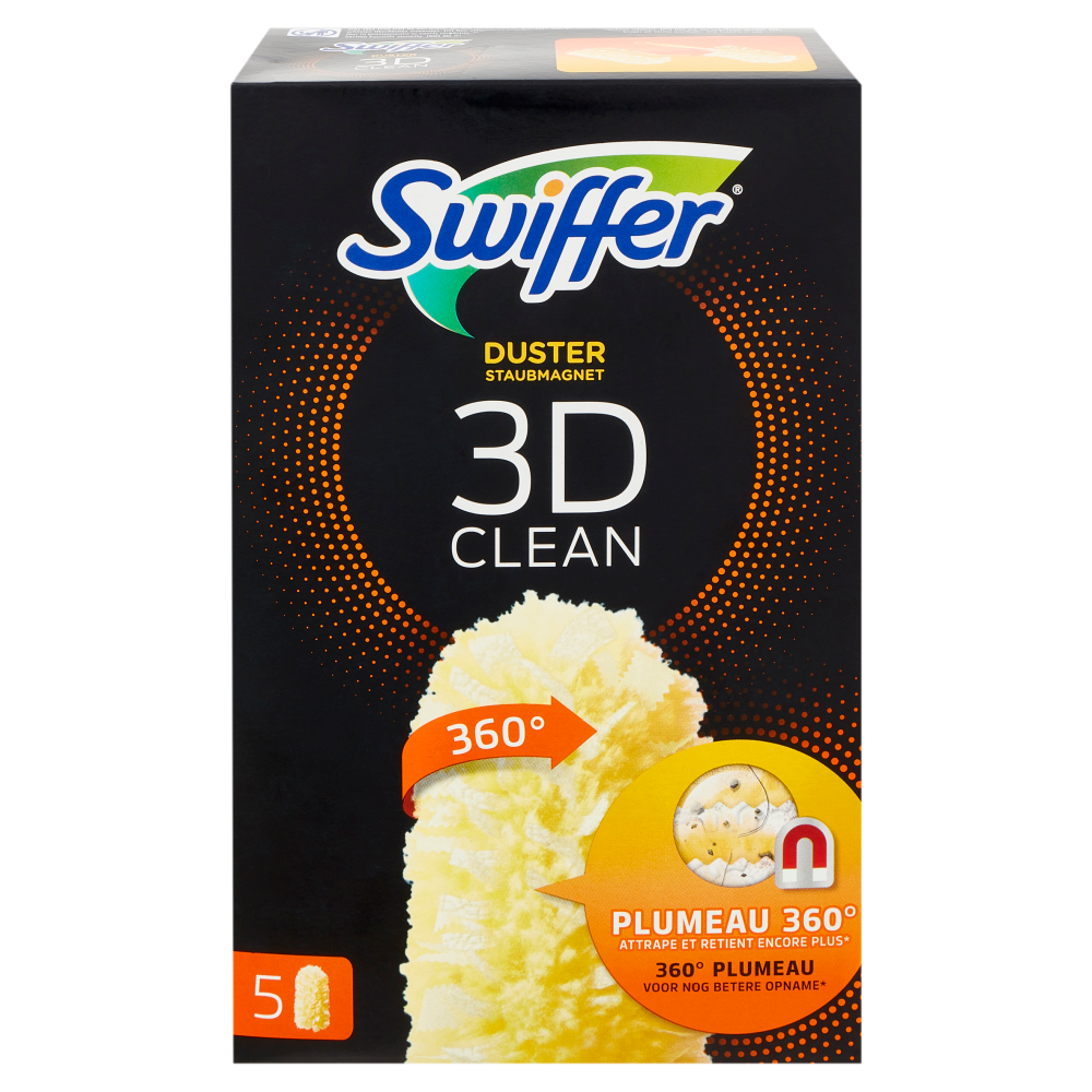 Swiffer Duster 3D Panni Cattura Polvere Ricarica 5 Salviette - -