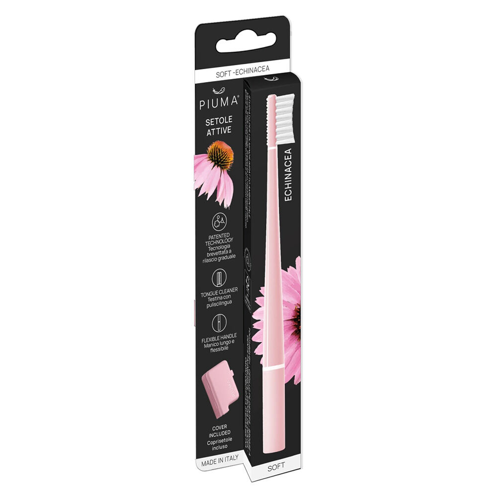 Piuma Spazzolino Echinacea Pink/Green - -