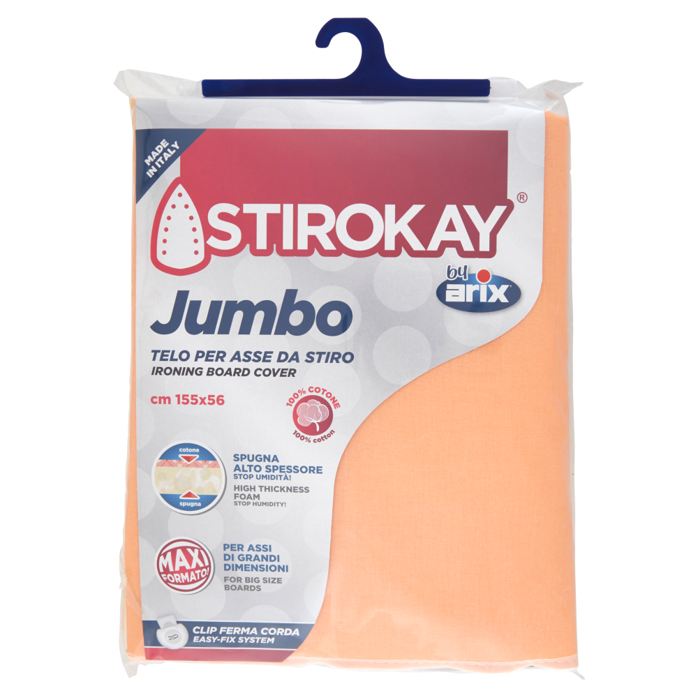 Stirokay Jumbo Telo per Asse da Stiro 155 x 56 cm - -