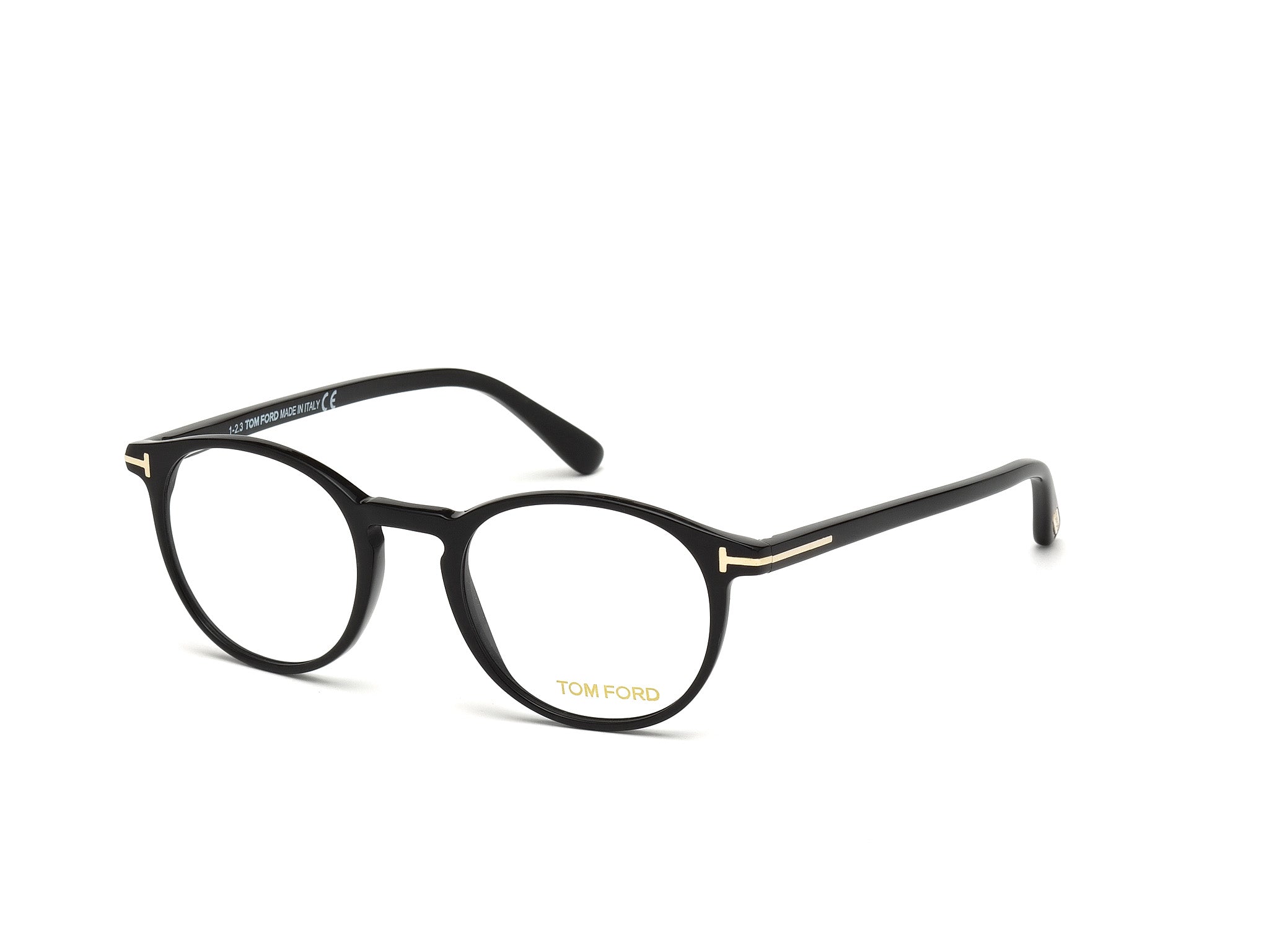 Tom Ford Uomo Ft5294 1 Montature Da Vista Acetato Nero  Rotonda Normale