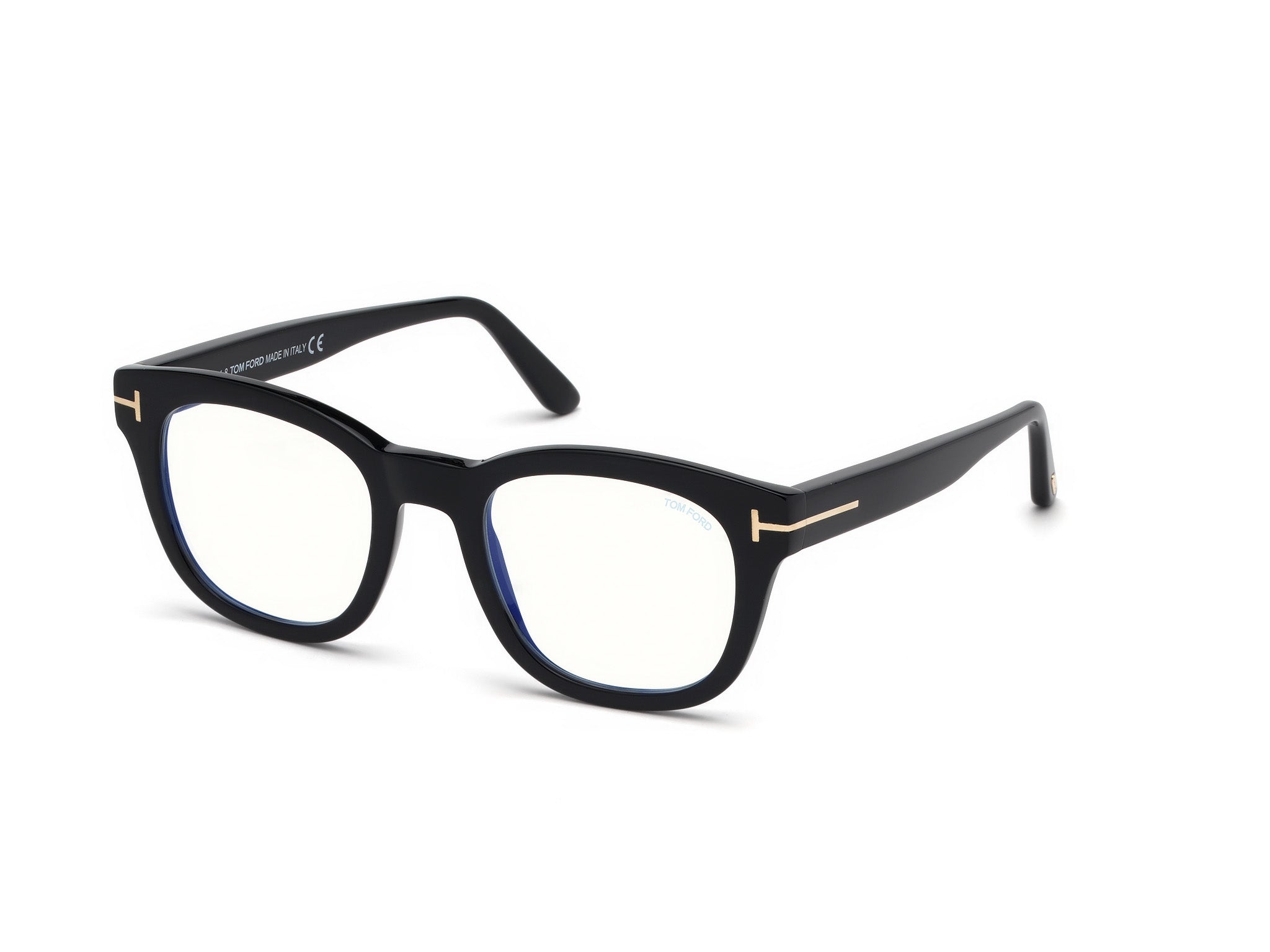 Tom Ford Uomo Ft5542-B 1 Montature Da Vista Acetato Nero  Geometrica Normale