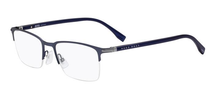 Hugo Boss Uomo Boss 1007/It Fll Montature Da Vista Metallo Blu Opaco  Squadrata
