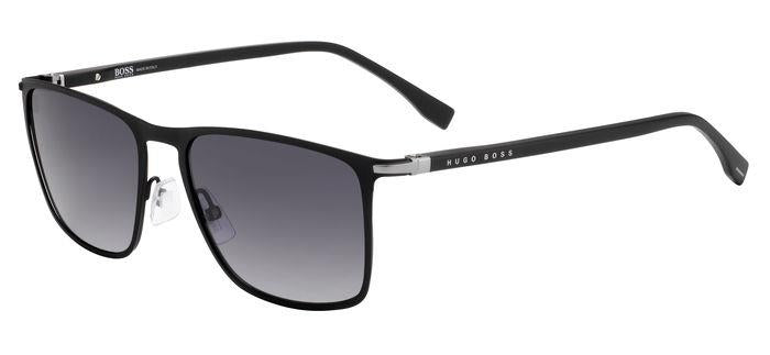 Hugo Boss Uomo Boss 1004/S/It 003/9O Occhiali Da Sole Metallo Nero-Opaco Grigio Squadrata Normale Sfumato