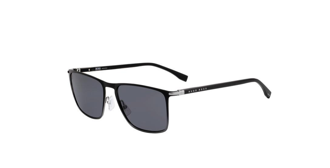 Hugo Boss Uomo Boss 1004/S/It O6W/Ir Occhiali Da Sole Acciaio Nero/Grigio Grigio Squadrata