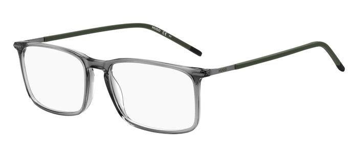 Hugo Boss Uomo Hg 1231 Hwj Montature Da Vista Acetato Grigio Scuro  Squadrata