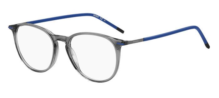 Hugo Boss Uomo Hg 1233 Hwj Montature Da Vista Acetato Grigio Scuro  Rotonda