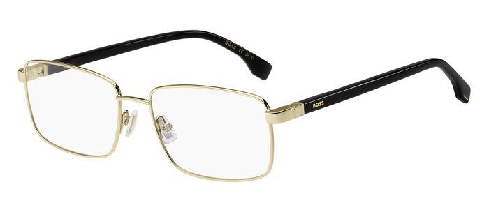 Hugo Boss Uomo Boss 1495 Rhl Montature Da Vista Metallo Oro / Nero  Squadrata