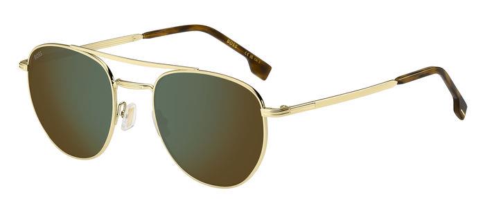 Hugo Boss Uomo Boss 1631/S J5G/Mt Occhiali Da Sole Acciaio Oro Multicolore Pilot  Specchiato